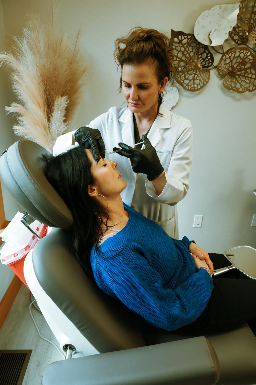 sandpoint botox patient receiving injection