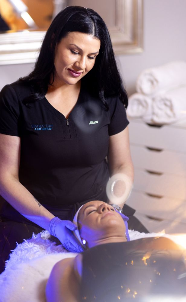 sandpoint med spa patient receiving treatment