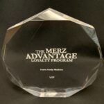 Merz Advantage Loyalty Program award plaque
